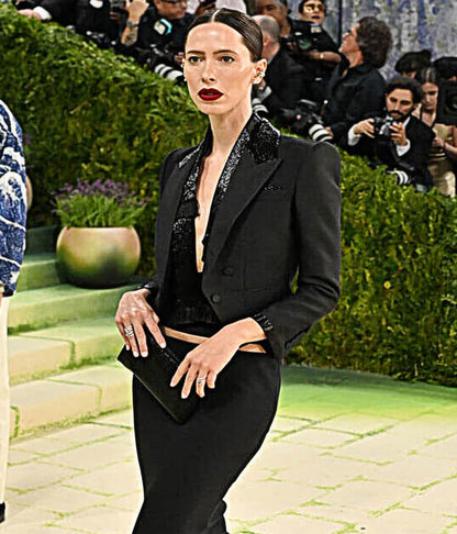 Rebecca Hall Met Gala 2026 Black Wool Blazer