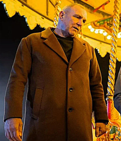 Reckless 2026 Vinnie Jones Brown Long Coat