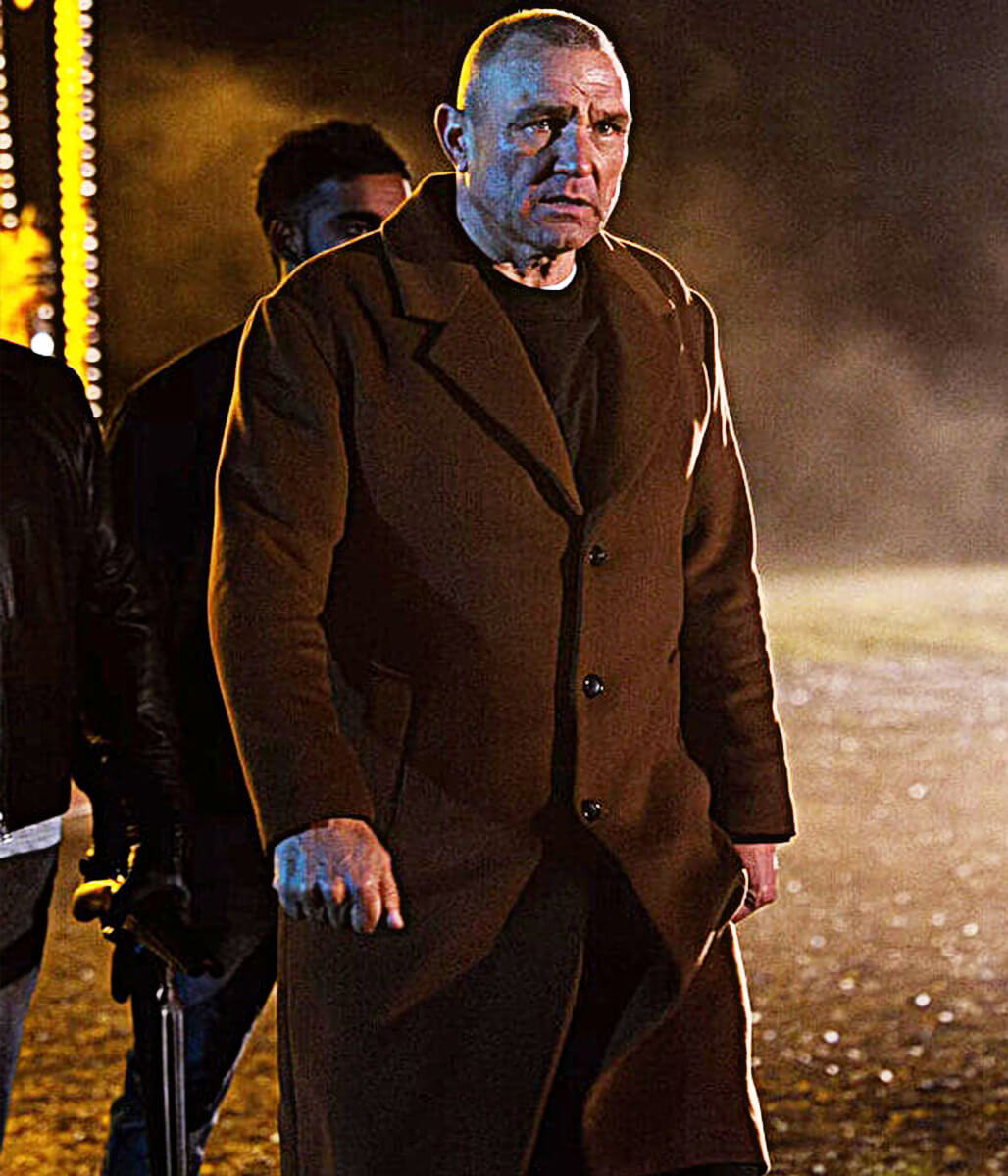 Reckless 2026 Vinnie Jones Brown Long Coat