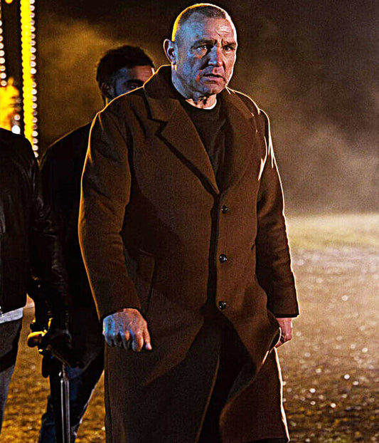 Reckless 2026 Vinnie Jones Brown Long Coat