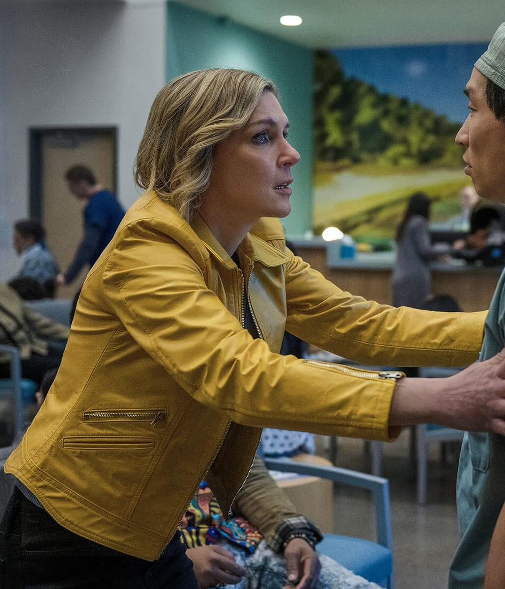 Rhea Seehorn The Haunting New Pluribus Leather Jacket