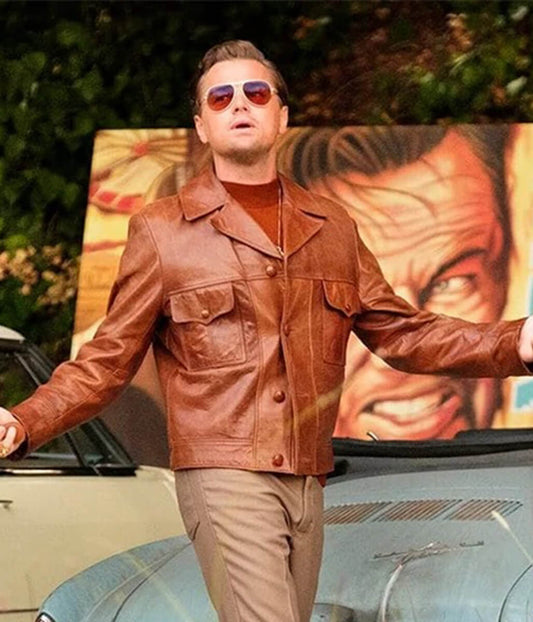 Rick Dalton Once Upon A Time In Hollywood Brown Leather Jacket