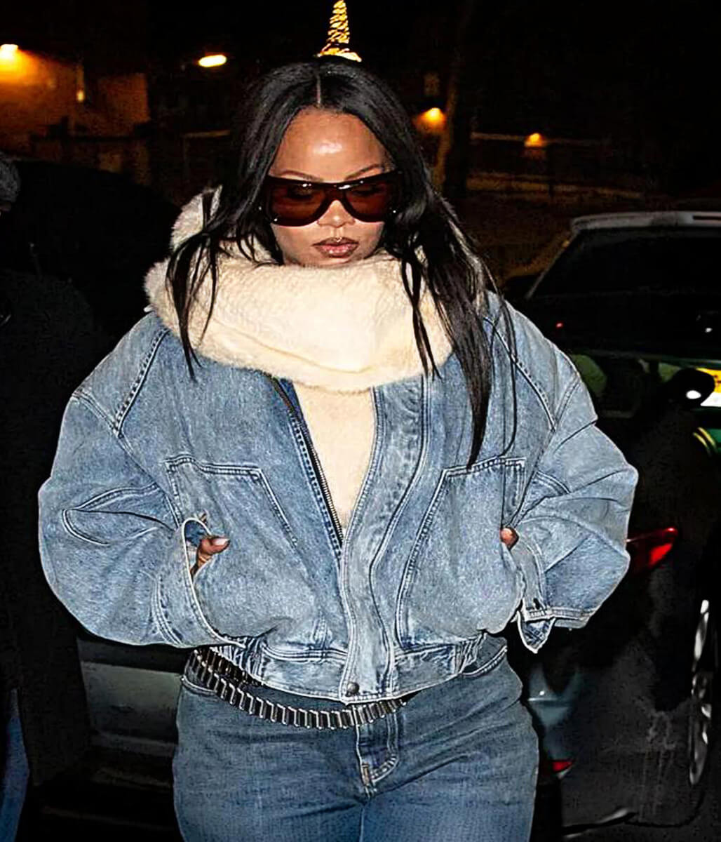 Rihanna NYC 2026 Blue Denim Jacket