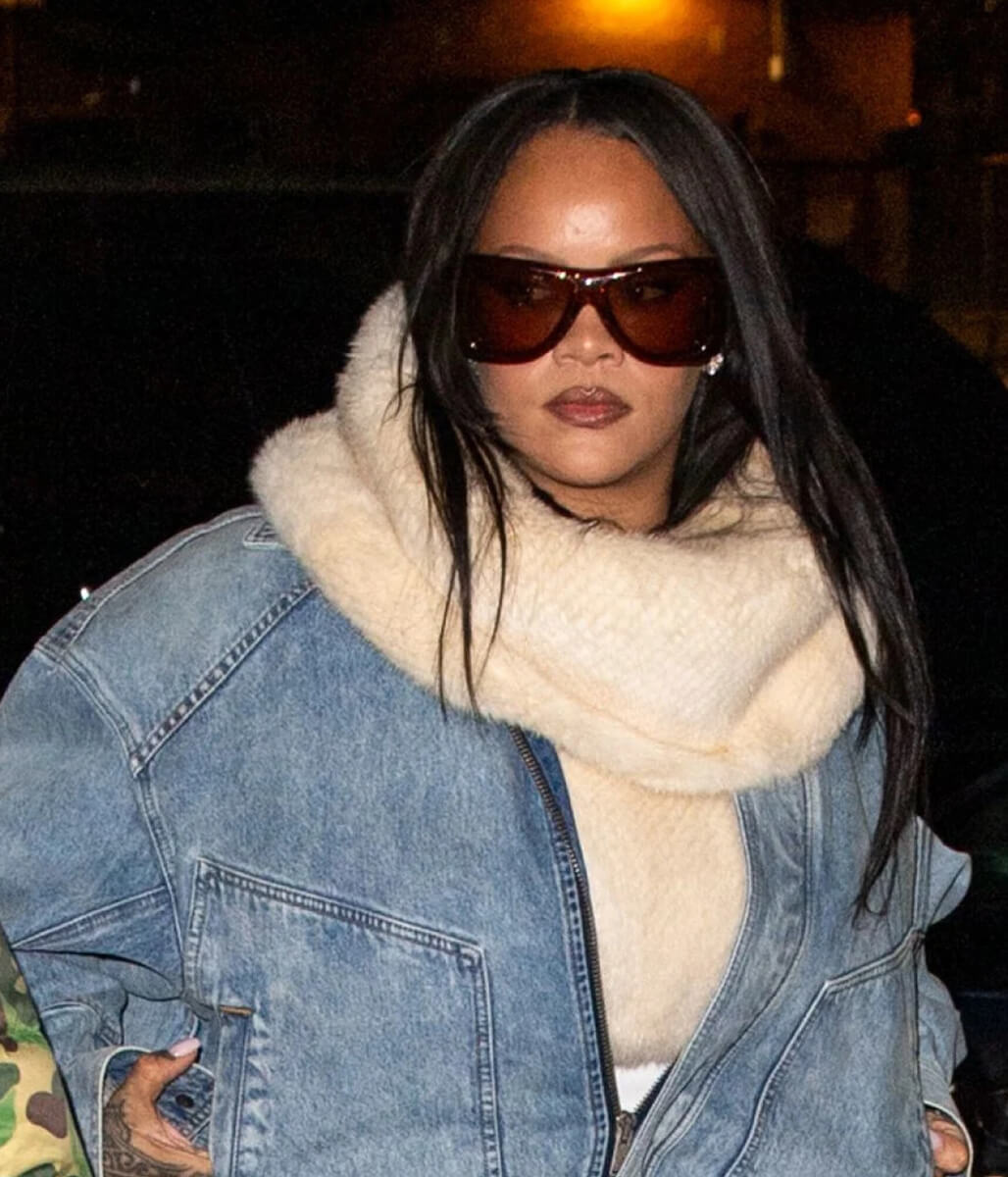 Rihanna NYC 2026 Blue Denim Jacket