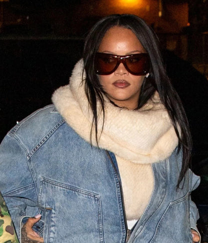 Rihanna NYC 2026 Blue Denim Jacket