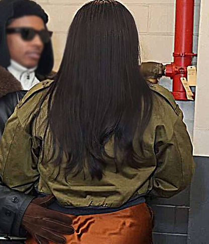 Rihanna NYC 2026 Green Cropped Jacket