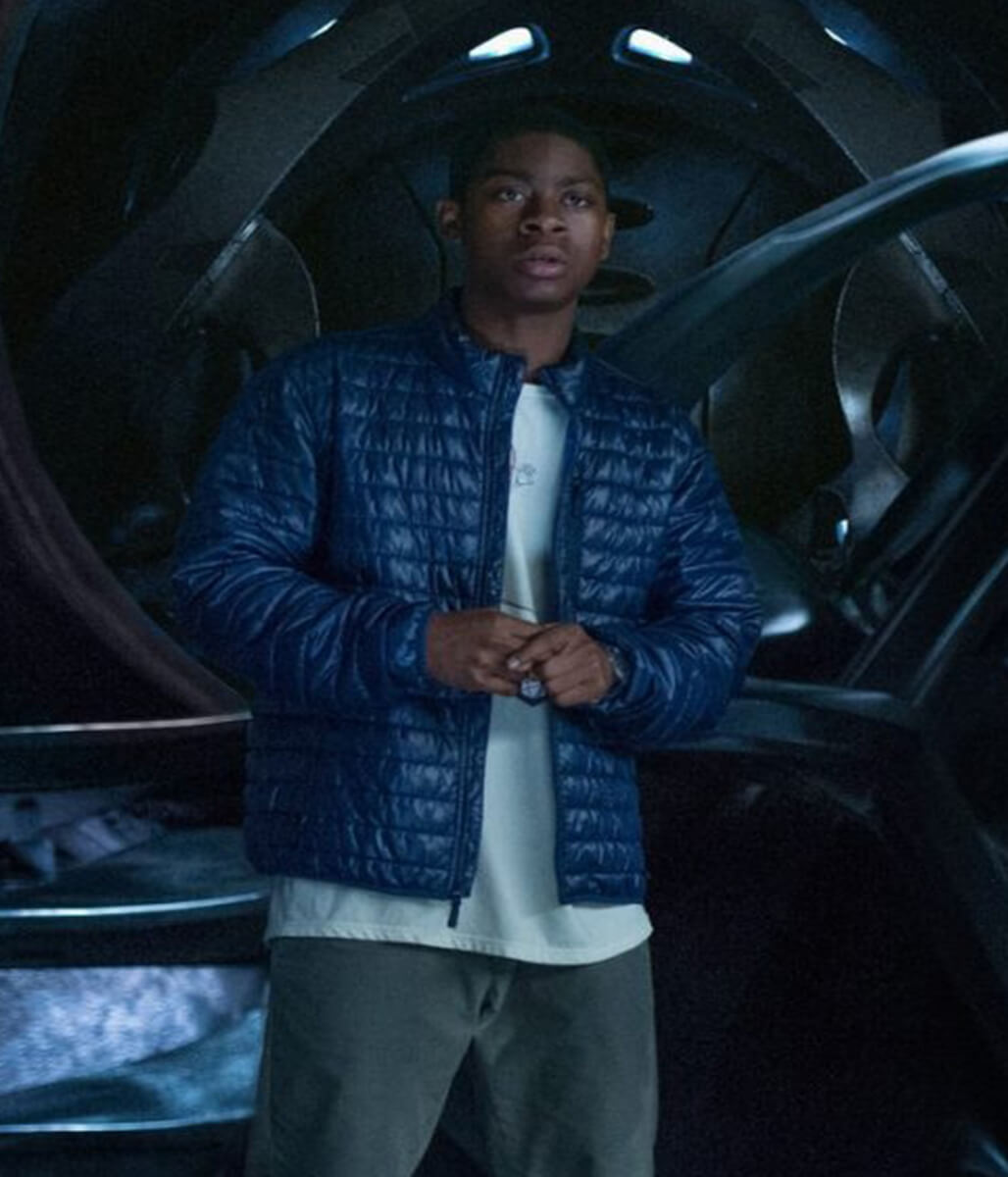 RJ Cyler Power Rangers Blue Ranger Puffer Jacket