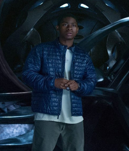 RJ Cyler Power Rangers Blue Ranger Puffer Jacket