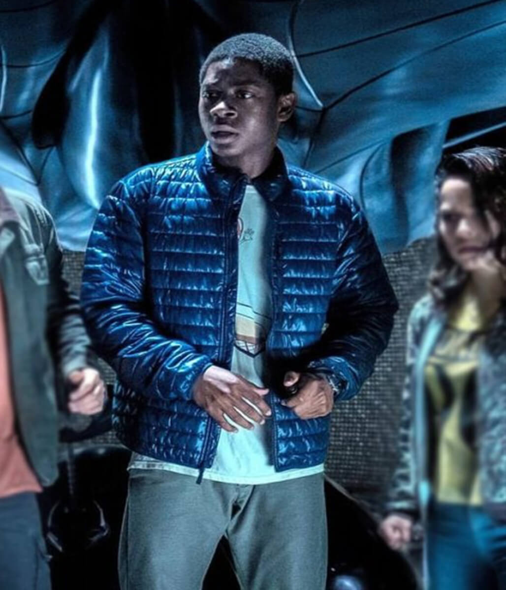 RJ Cyler Power Rangers Blue Ranger Puffer Jacket