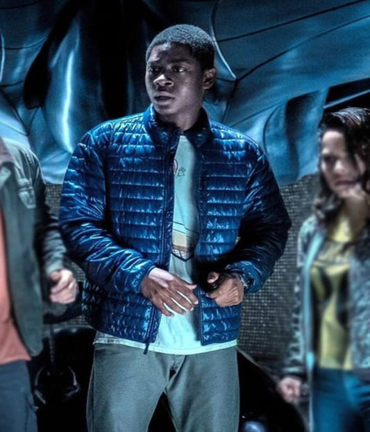 RJ Cyler Power Rangers Blue Ranger Puffer Jacket