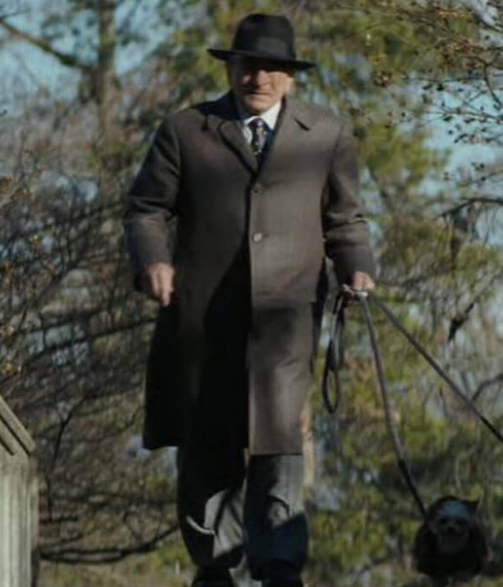 Robert De Niro The Alto Knights 2025 Grey Wool Coat