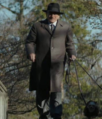 Robert De Niro The Alto Knights 2025 Grey Wool Coat