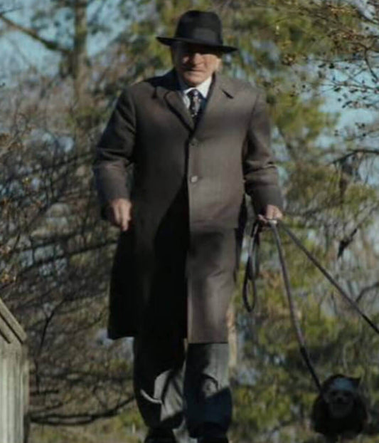Robert De Niro The Alto Knights 2025 Grey Wool Coat