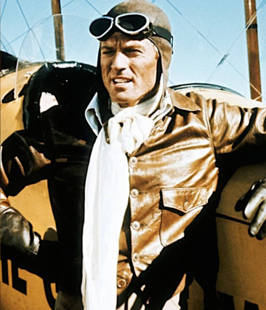 Robert Redford The Great Waldo Pepper Brown Leather Jacket