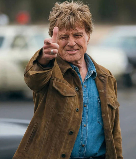Robert Redford The Old Man & The Gun Brown Suede Jacket
