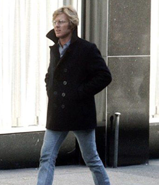 Robert Redford Three Days Of Condor Black Wool Coat