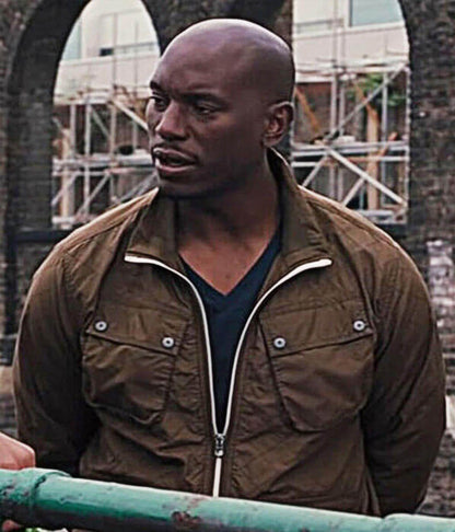 Roman Pearce Fast & Furious 6 Brown Cotton Jacket