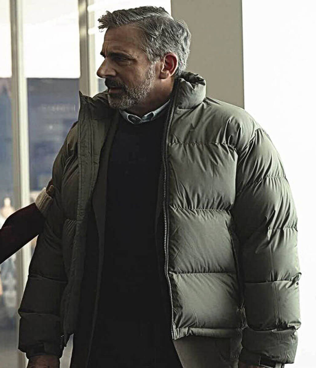 Rooster S1 Steve Carell Green Puffer Jacket