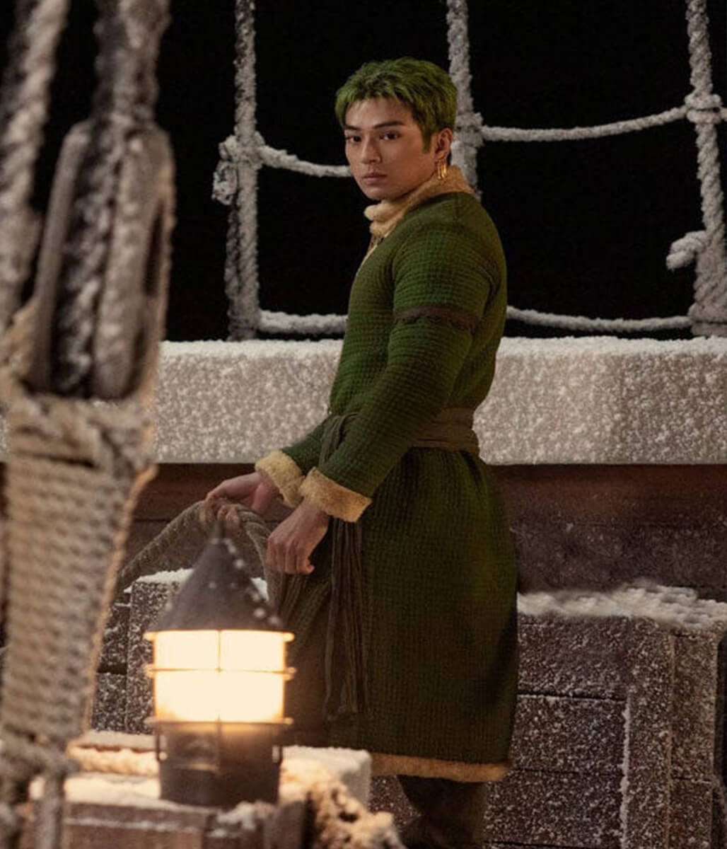 Roronoa Zoro One Piece Season 02 Green Wool Coat
