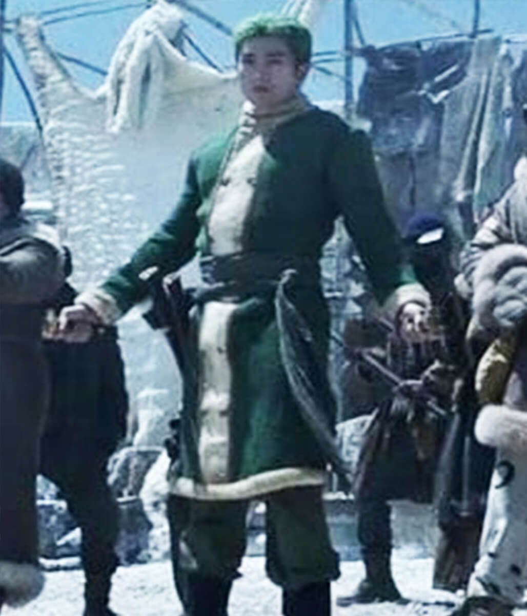Roronoa Zoro One Piece Season 02 Green Wool Coat