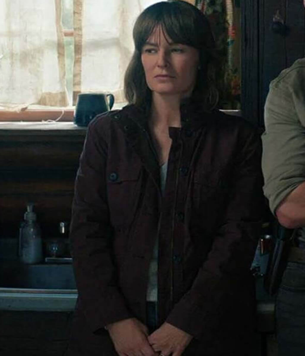 Rosemarie Dewitt Untamed 2025 Jill Bodwin Maroon Jacket