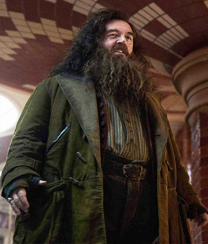 Rubeus Hagrid Harry Potter Season 01 Green Moleskin Coat