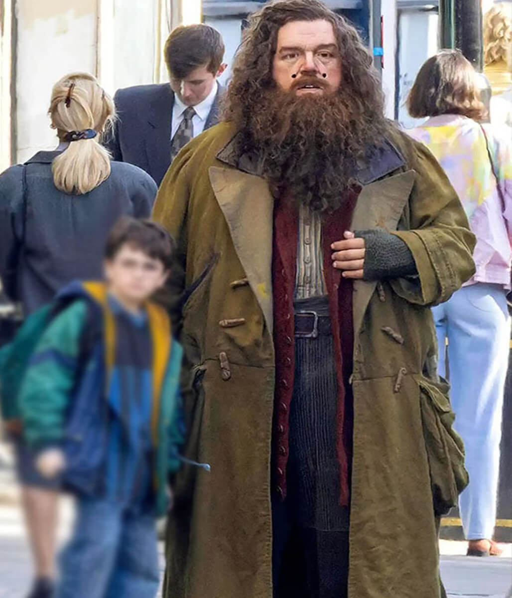 Rubeus Hagrid Harry Potter Season 01 Green Moleskin Coat