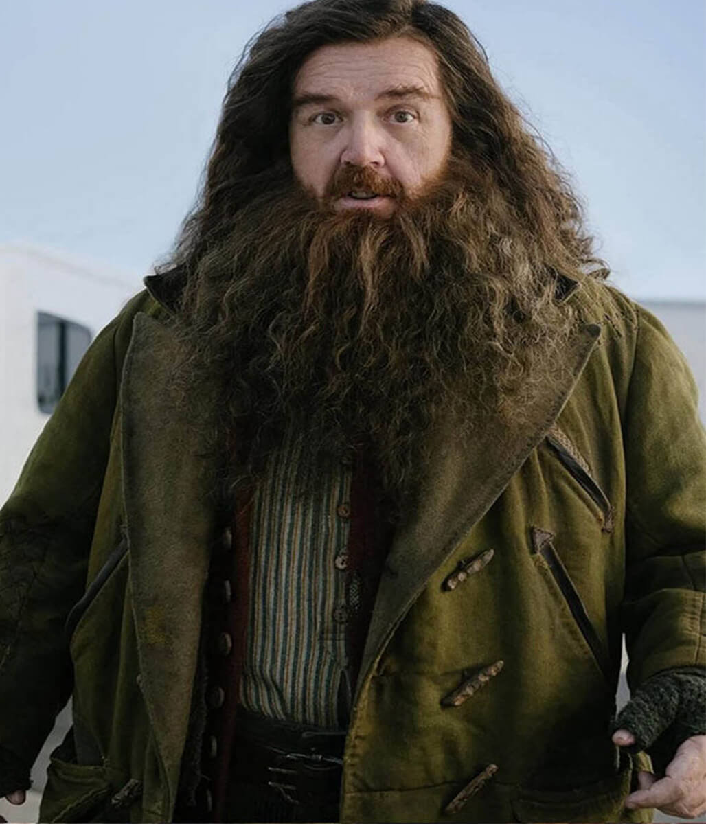Rubeus Hagrid Harry Potter Season 01 Green Moleskin Coat