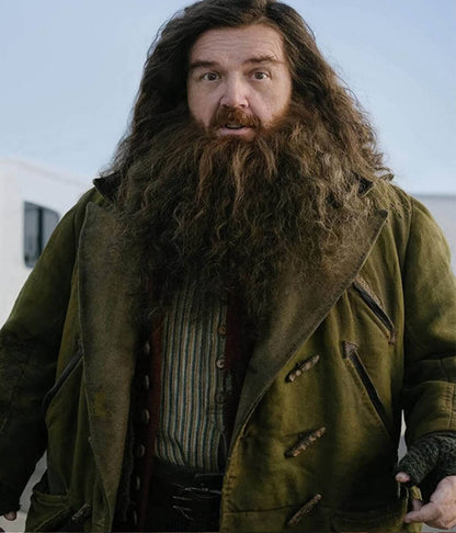 Rubeus Hagrid Harry Potter Season 01 Green Moleskin Coat