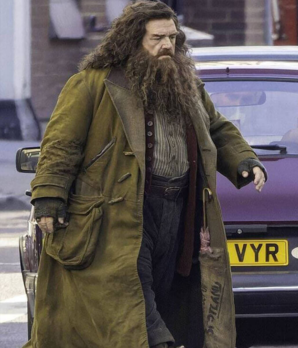 Rubeus Hagrid Harry Potter Season 01 Green Moleskin Coat