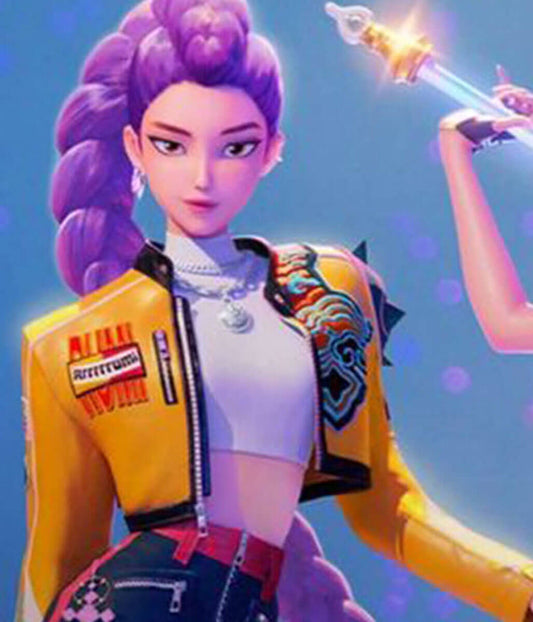 Rumi Arden Cho KPop Demon Hunters Leather Jacket
