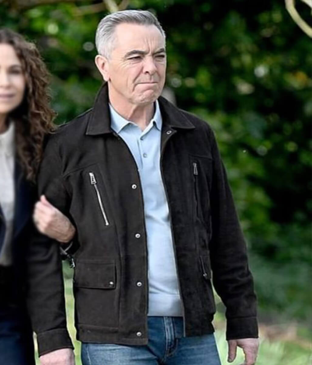 Run Away S01 James Nesbitt Black Suede Jacket