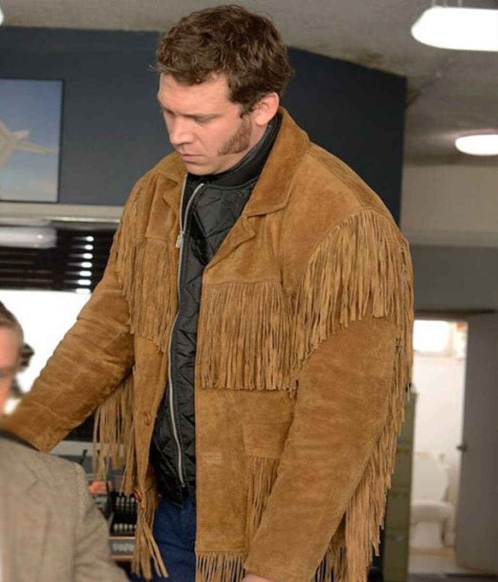 Russell Harvard Fargo Brown Suede Fringe Jacket