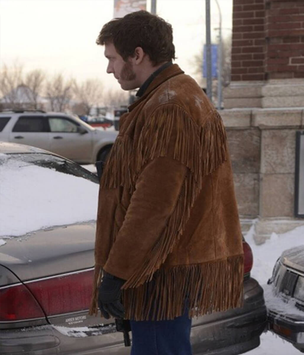 Russell Harvard Fargo Brown Suede Fringe Jacket