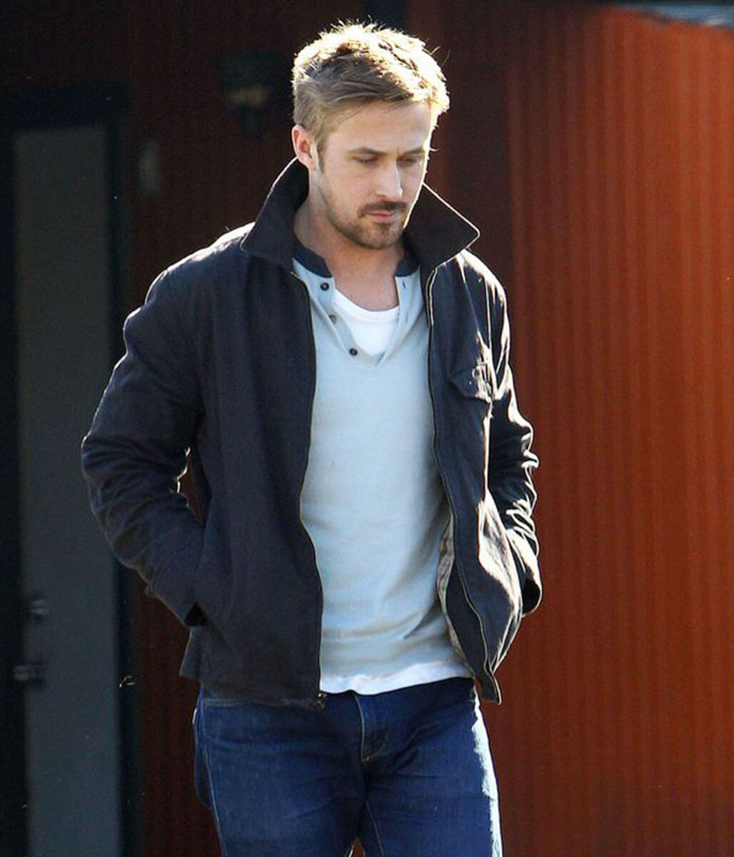Ryan Gosling Black Cotton Jacket