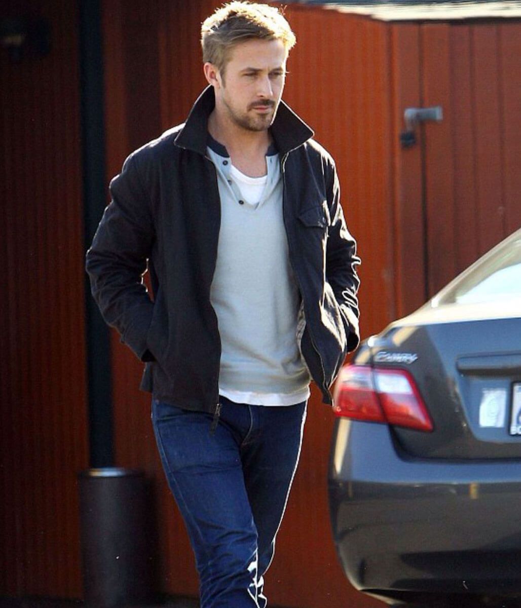 Ryan Gosling Black Cotton Jacket