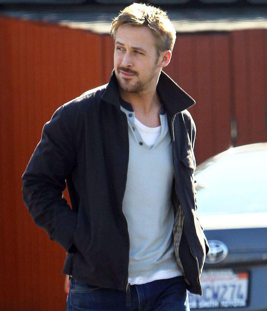 Ryan Gosling Black Cotton Jacket