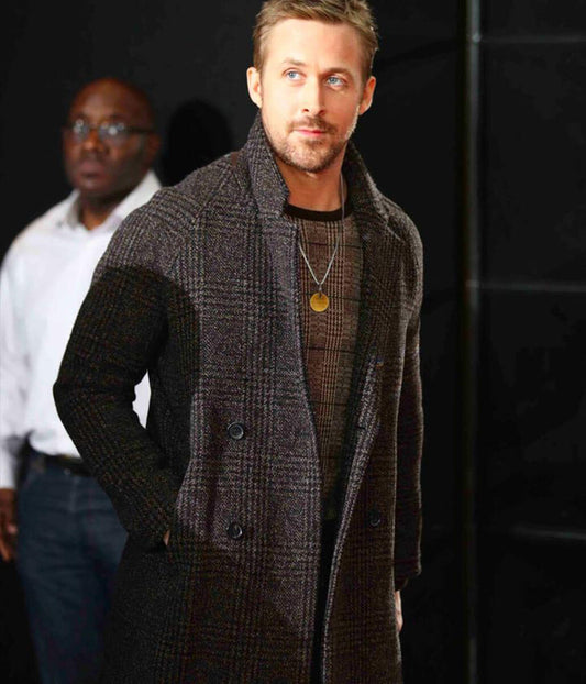 Ryan Gosling Dark Grey Wool Jacket