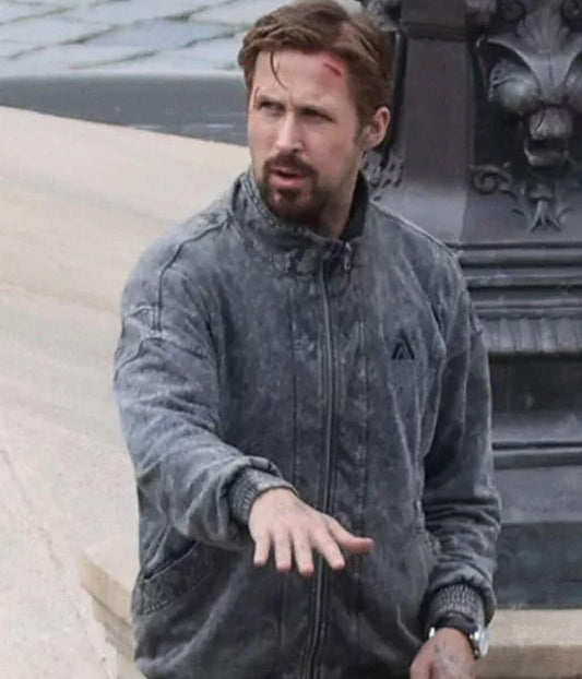 Ryan Gosling The Gray Man Grey Cotton Jacket