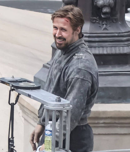 Ryan Gosling The Gray Man Grey Cotton Jacket