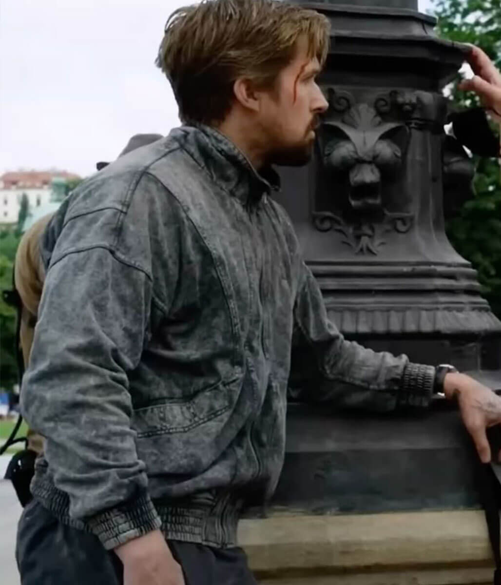 Ryan Gosling The Gray Man Grey Cotton Jacket