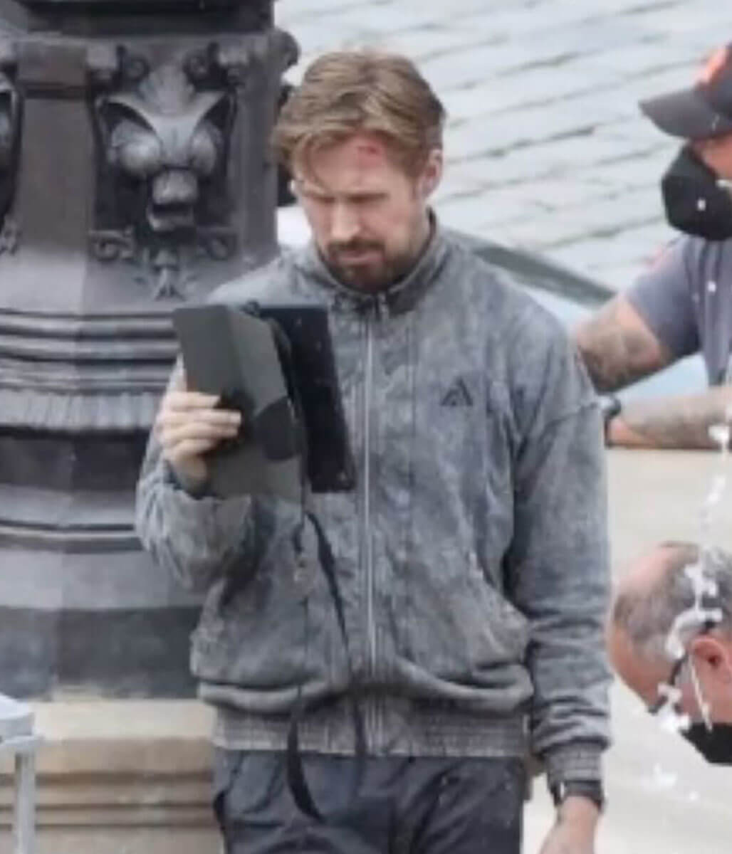 Ryan Gosling The Gray Man Grey Cotton Jacket