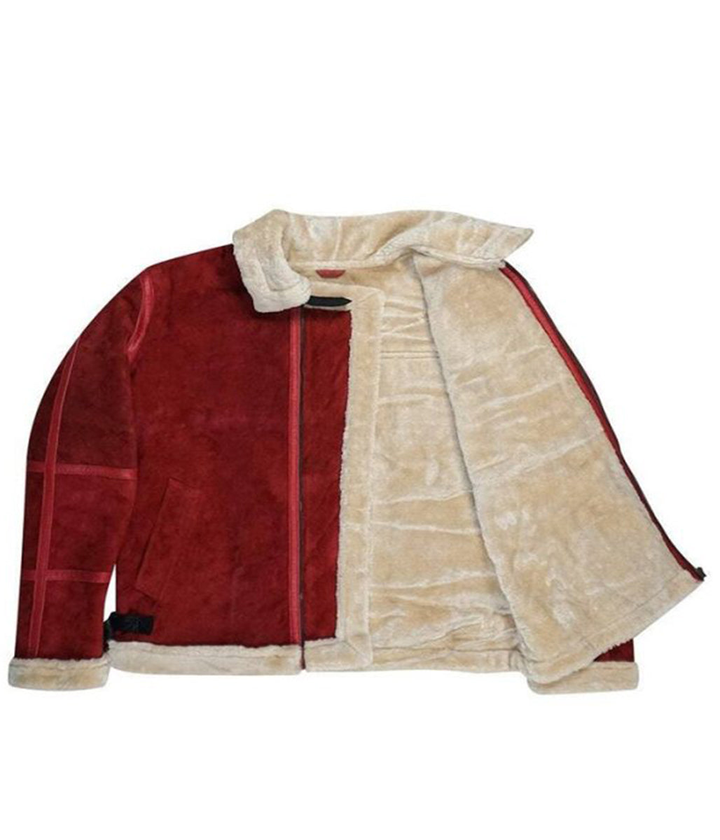 Ryan Reynolds B3 Bomber Aviator Leather Christmas Jacket