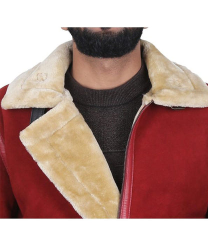 Ryan Reynolds B3 Bomber Aviator Leather Christmas Jacket