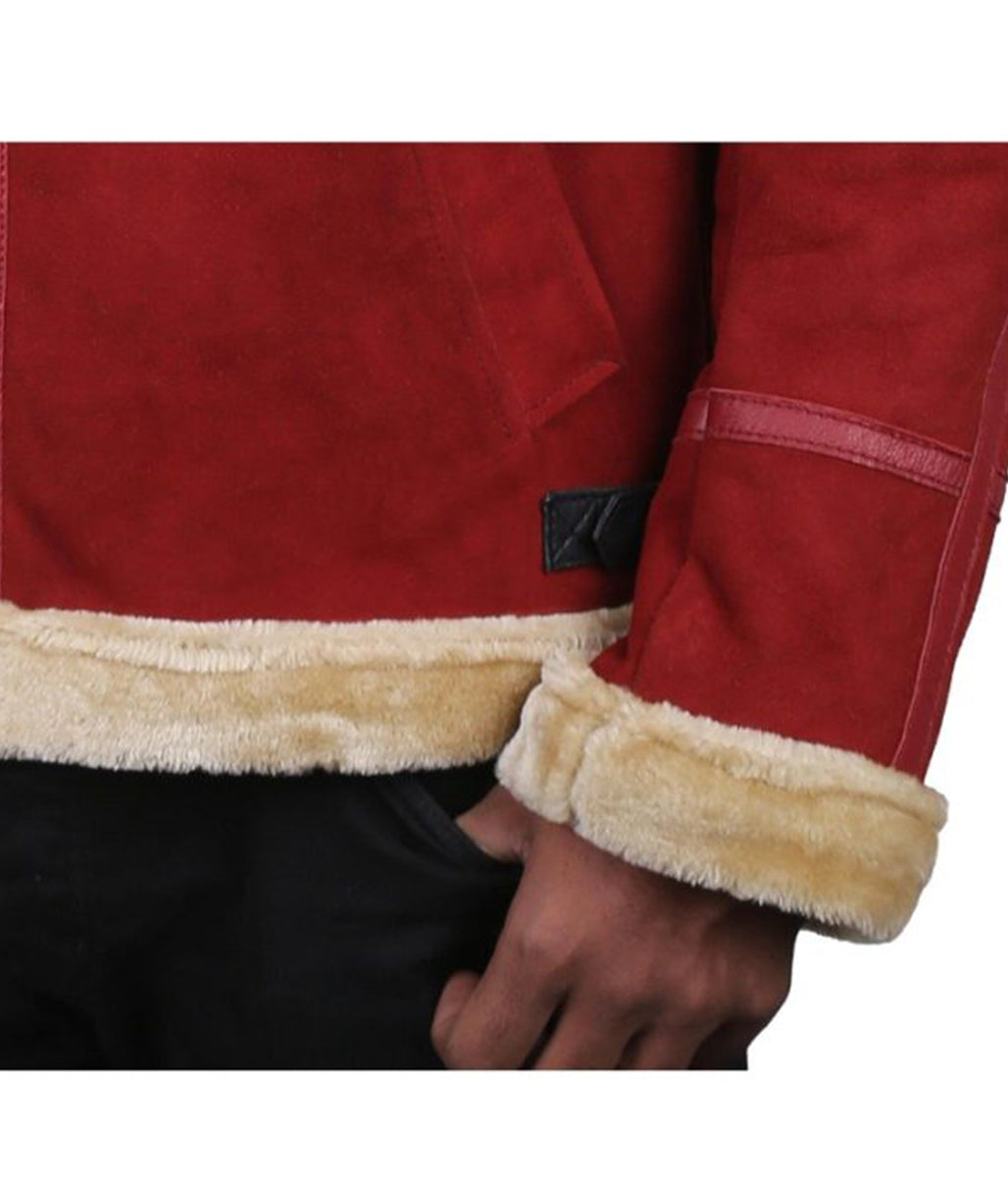 Ryan Reynolds B3 Bomber Aviator Leather Christmas Jacket