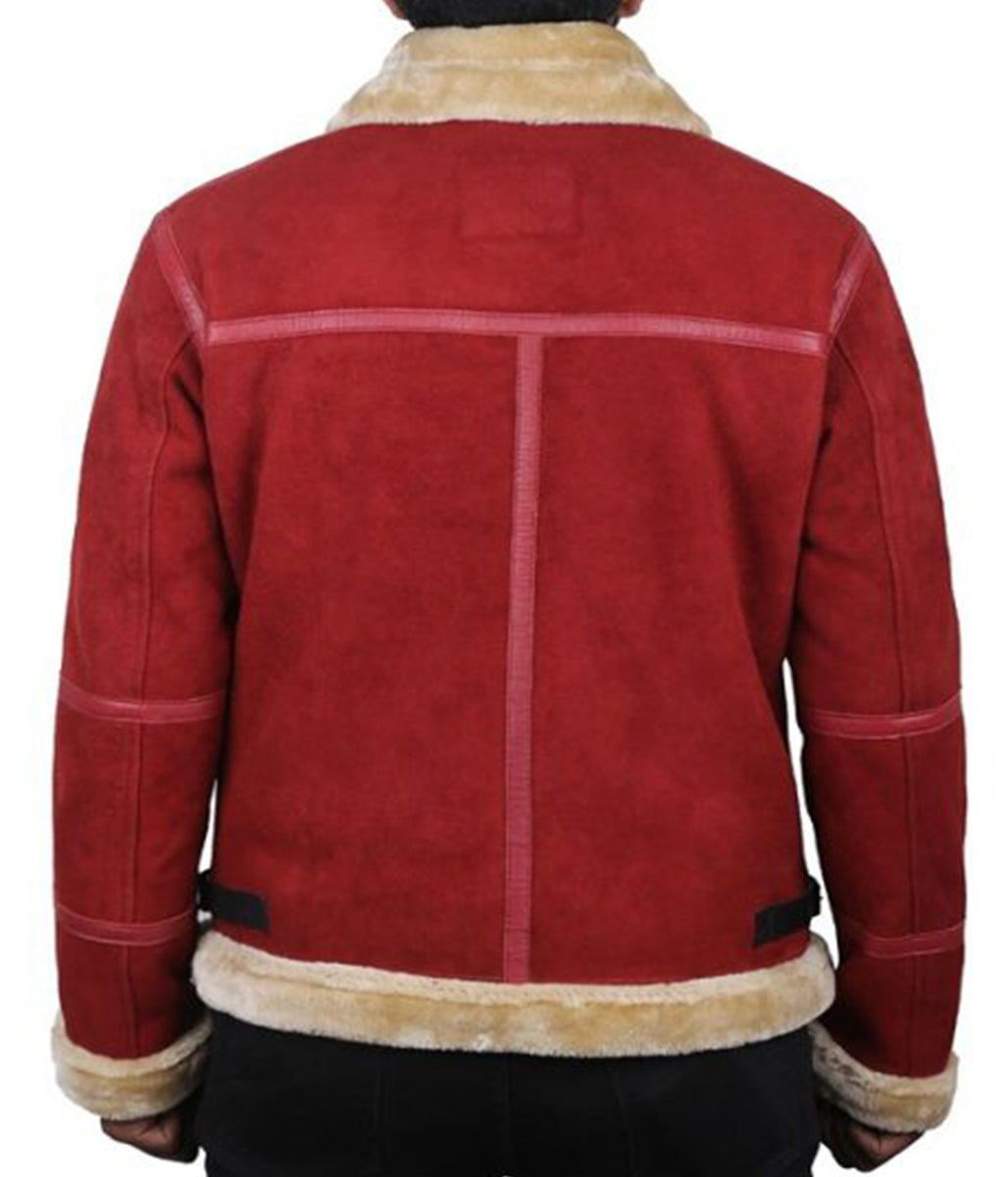 Ryan Reynolds B3 Bomber Aviator Leather Christmas Jacket