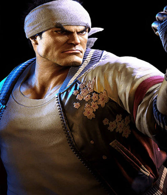 Ryu Street Fighter 6 Bomber Leather Jacket