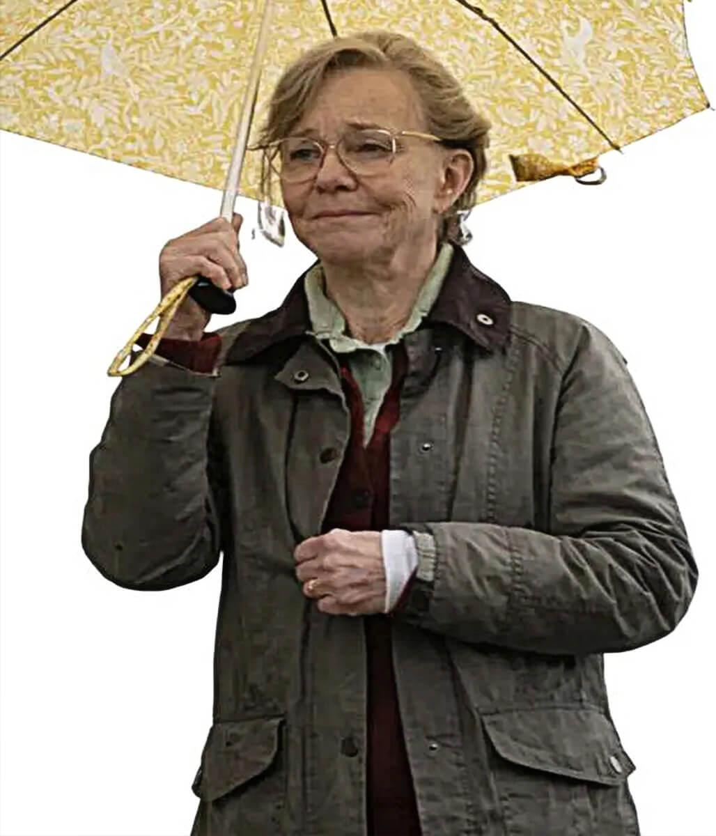 Sally Field Remarkably Bright Creatures 2026 Green Cotton Jacket