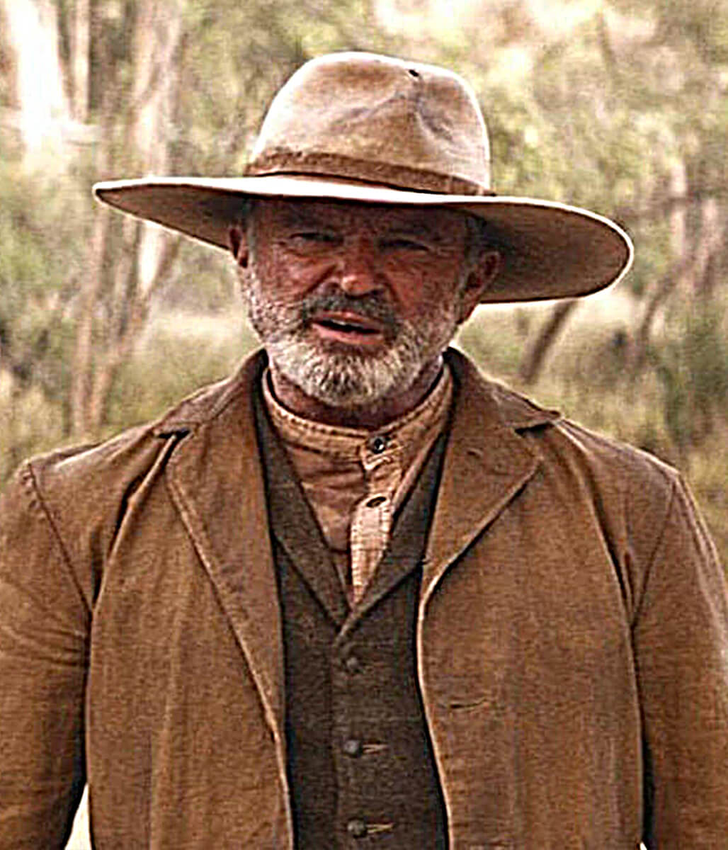 Sam Neil Sweet Country 2017 Brown Cotton Blazer