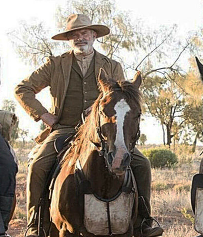 Sam Neil Sweet Country 2017 Brown Cotton Blazer
